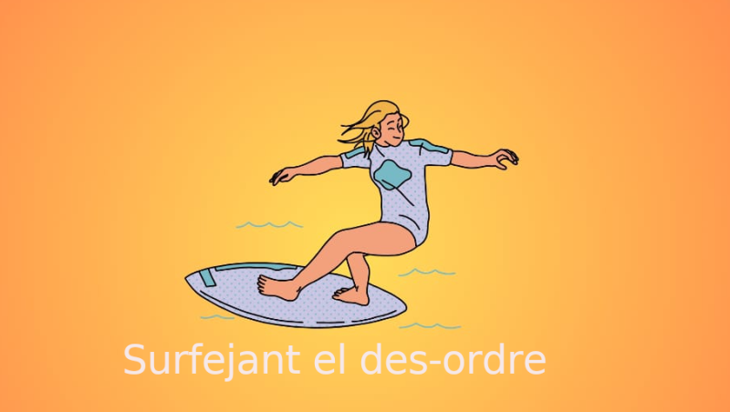 Preparant la taula de surf 